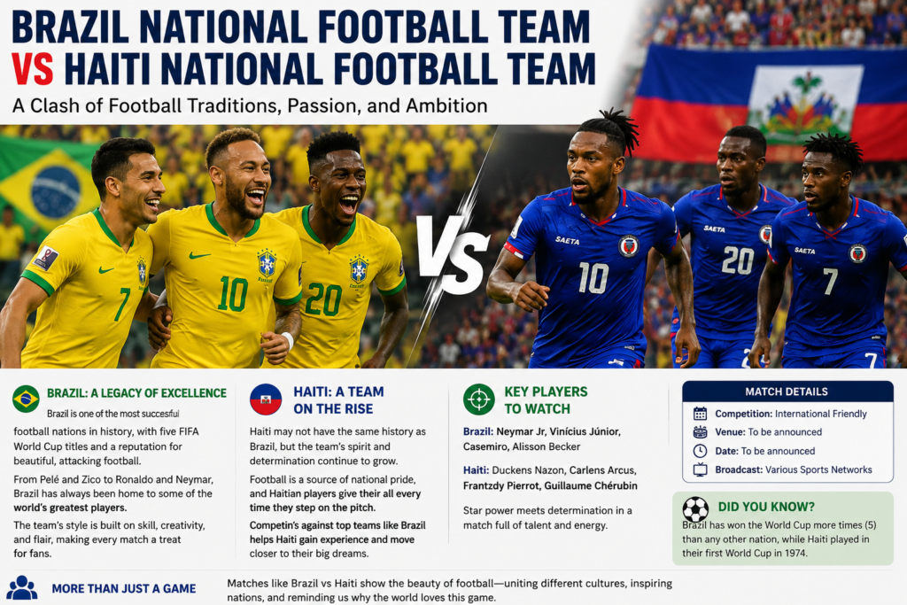 Brazil National Football Team vs Haiti National Football Team: A Clash of Football Traditions